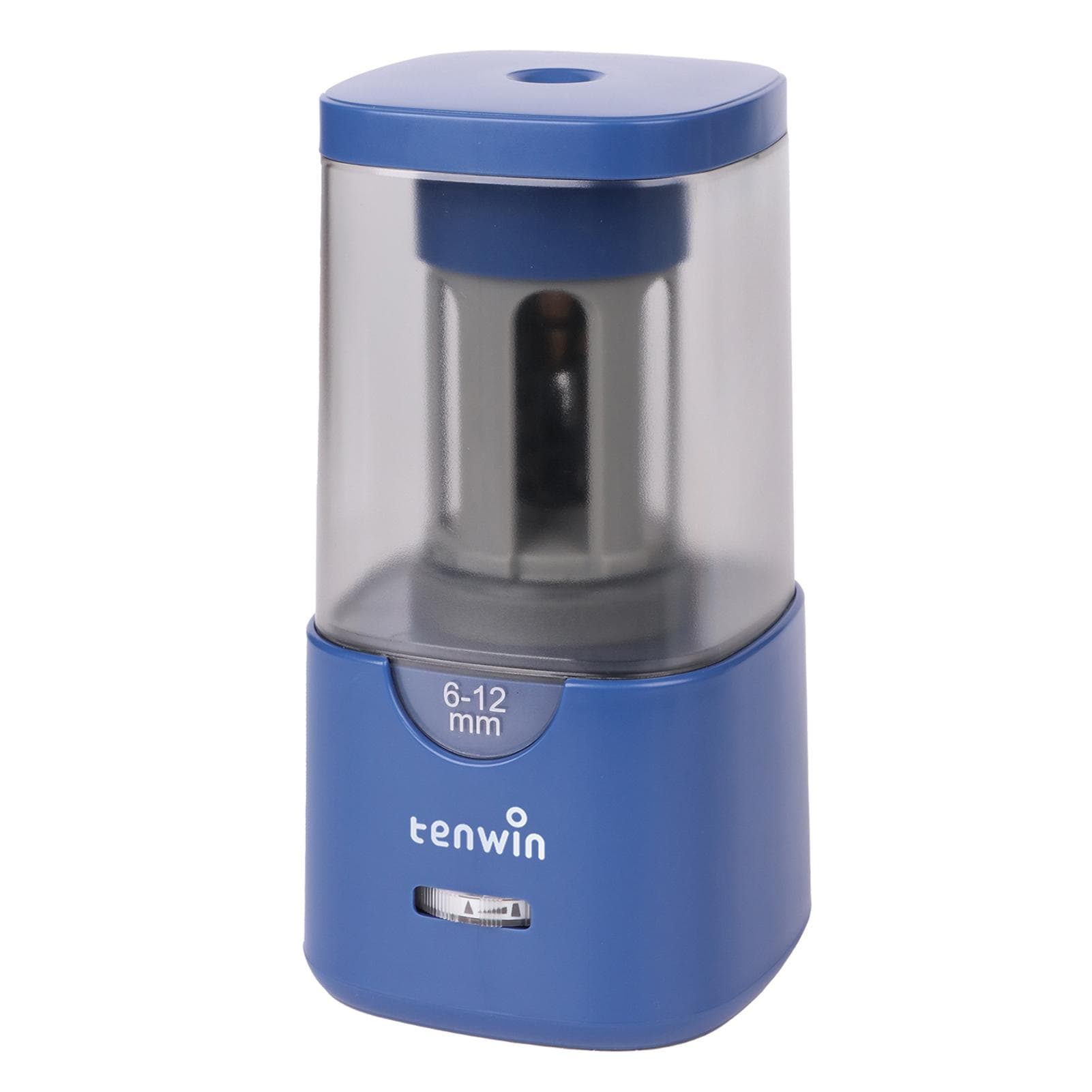 tenwin Automatic Electric Pencil Sharpener with 3 Nib Auto Stop and  Fast Sharpen Adjustable BL-US blue