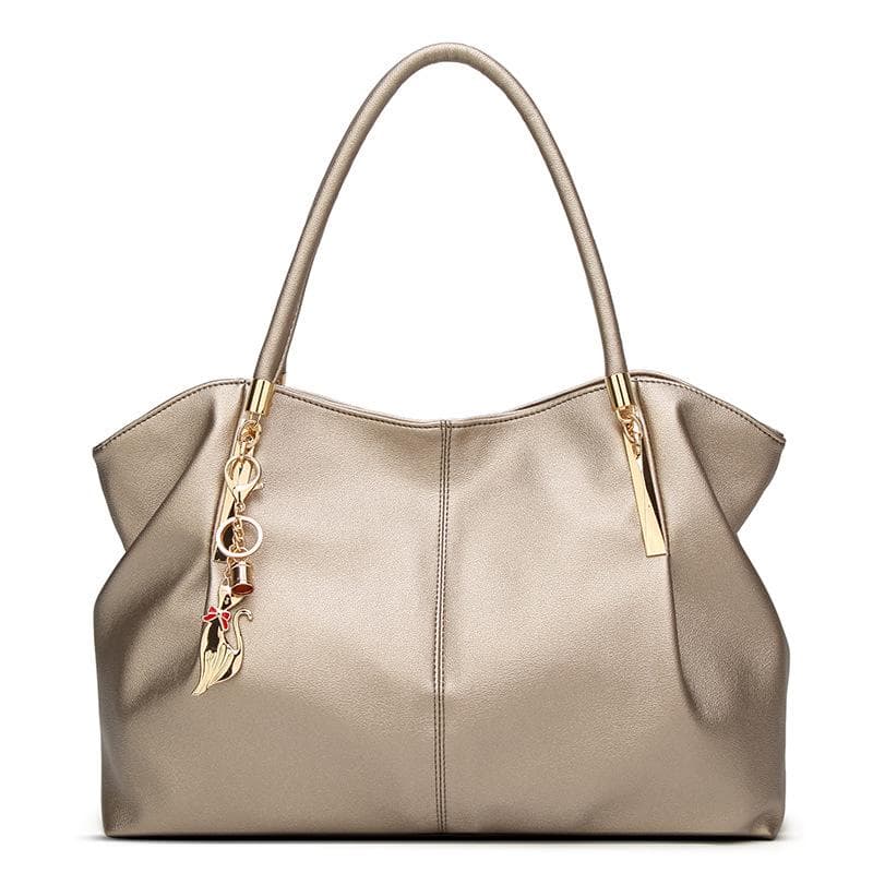 Female Bag Fashion Handbag Accessory Bag Bag 2020 Champagne Color Female Bag Tote Bag 39cm*15cm*25cm champagne