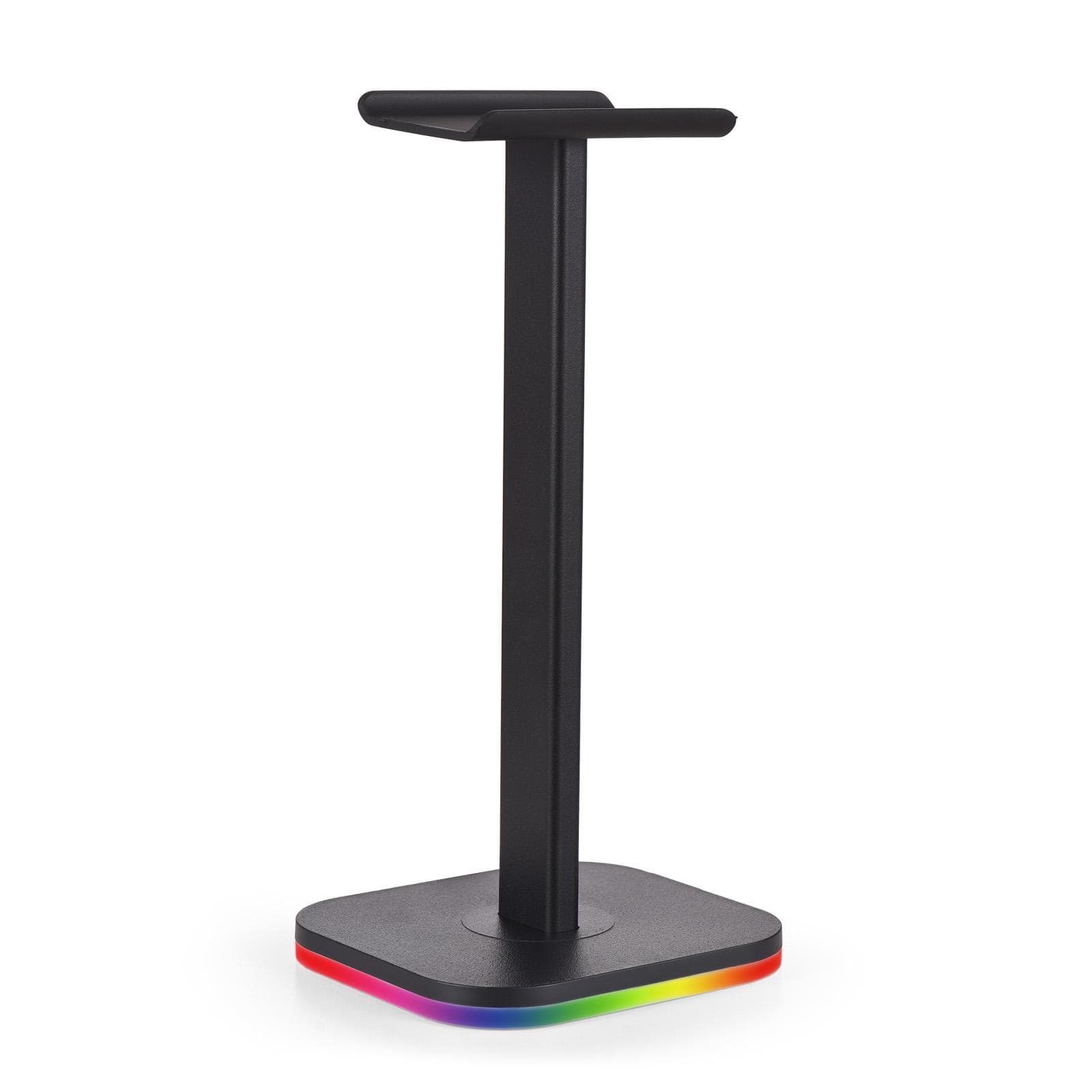 Headphone Stand Bottom Illuminated Headphone Holder RGB Light for Desk PC Gaming Headset Non-Slip black