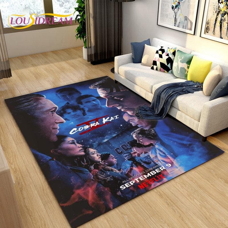 Cobra Kai Amanda TV Karate Area Rug Large,Carpet Rug for Living Room Bedroom Sofa Doormat Decoration,Kid Play Non-slip Floor Mat 40x60cm