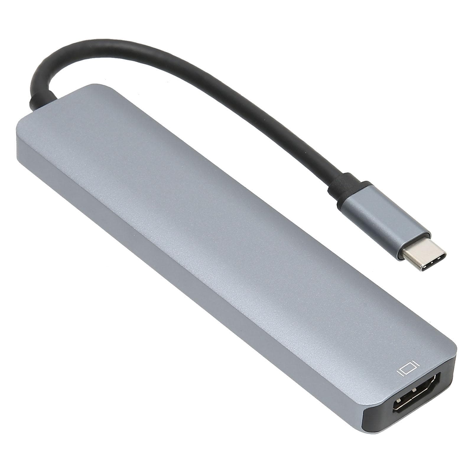 USB C HUB 6 in 1 4K At 30HZ 5Gbps Transmission High Definition Multimedia Interface Adapter for