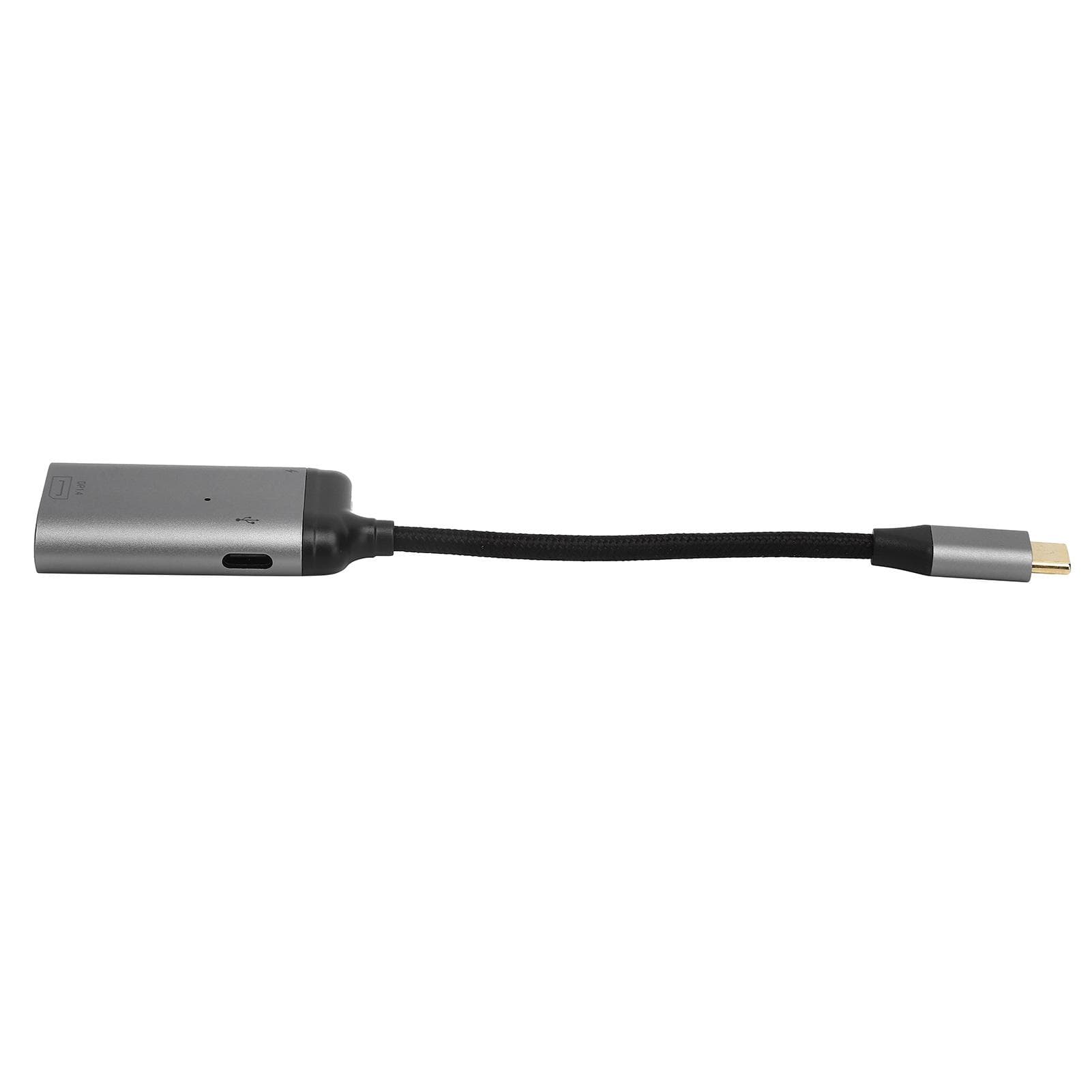 USBC to DP Cable Adapter Aluminum Alloy 8K 60Hz PD 100W Charging Converter Supply