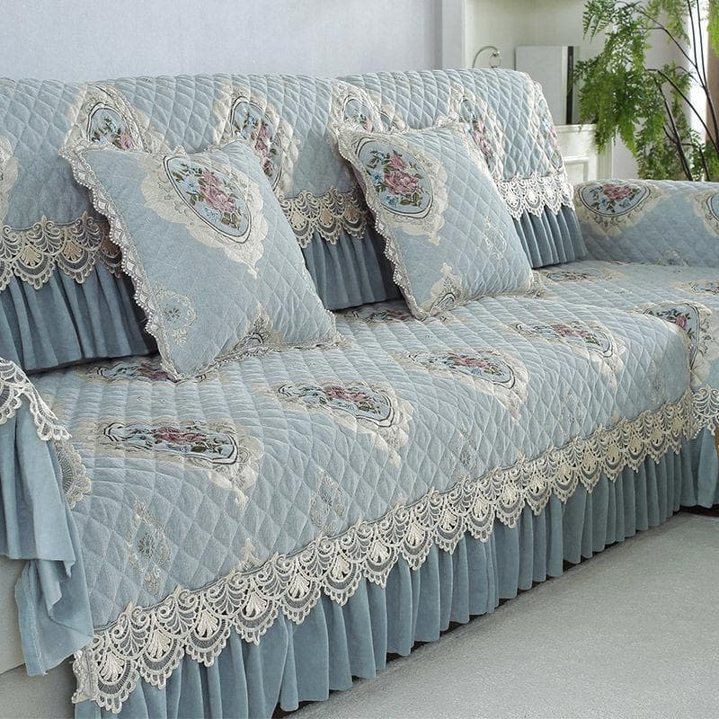 Four Seasons Combination Sofa Cushion European Universal Sofa Cover Simple and Non Slip High-end Thickened Living Room Sofa Mat Hand towel35x70cm1pc
