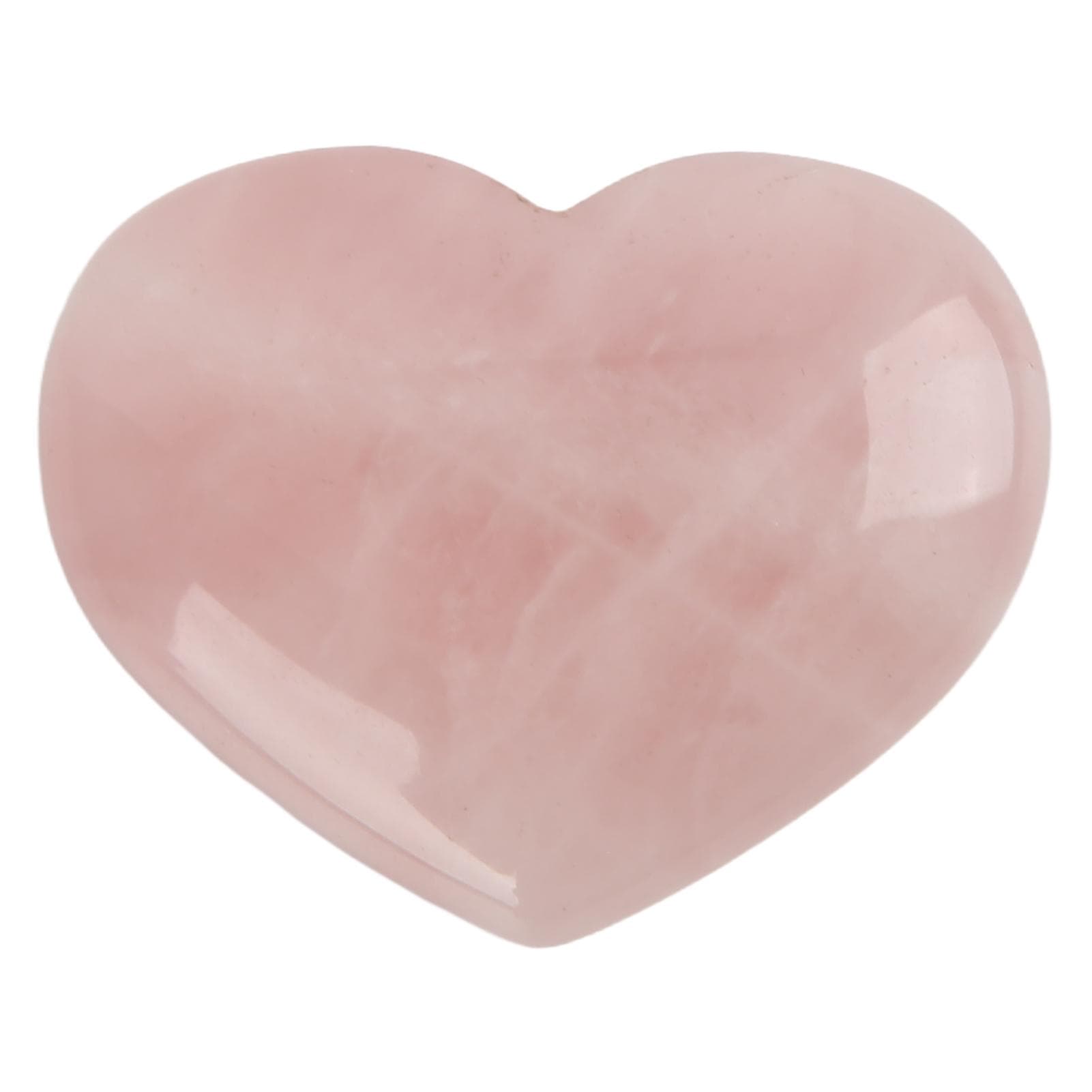 Heart Shaped Rose Quartz Anxiety Relief Receive Energy Premium Material Exquisite Texture Crystal