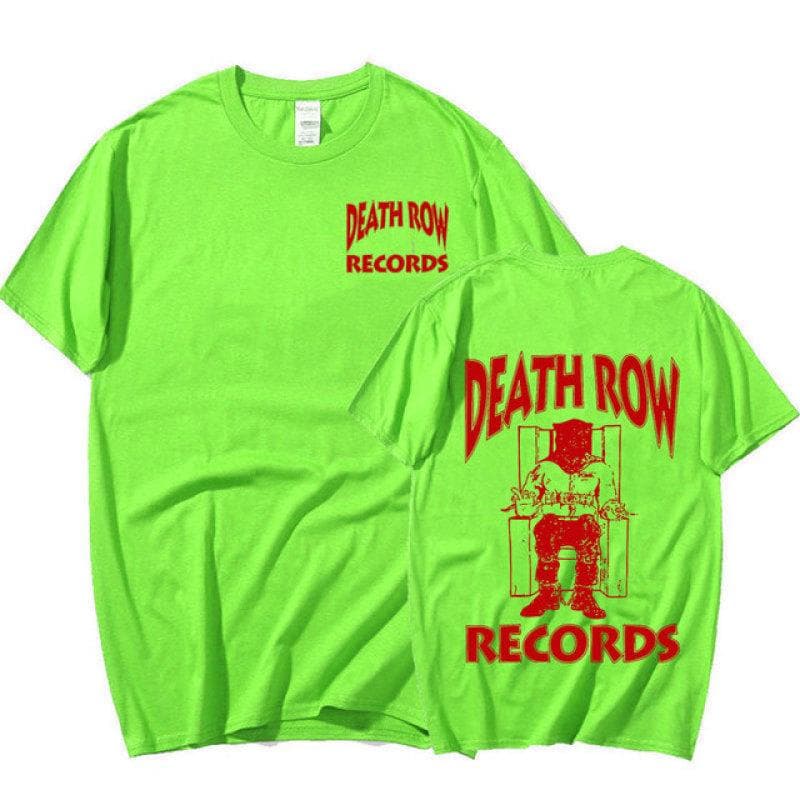 Death Row Records T Shirt Men Women Cotton High Quality Aesthetic T-shirt Tupac 2pac Vintage Hip Hop T-shirt Harajuku Streetwear M