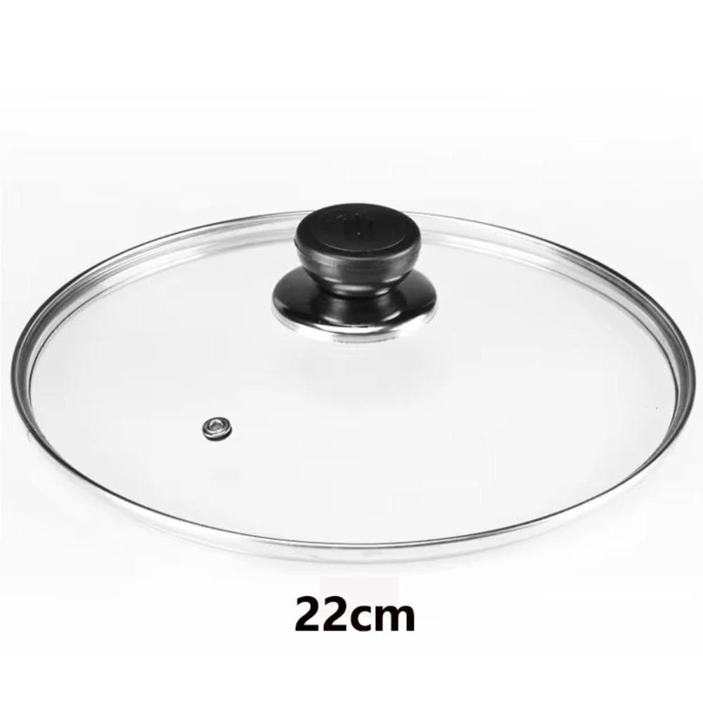 Tempered Glass Pot Cover Universal Pot Lid Durable Wok Pan Lid Kitchen Accessories Diamerter 22cm