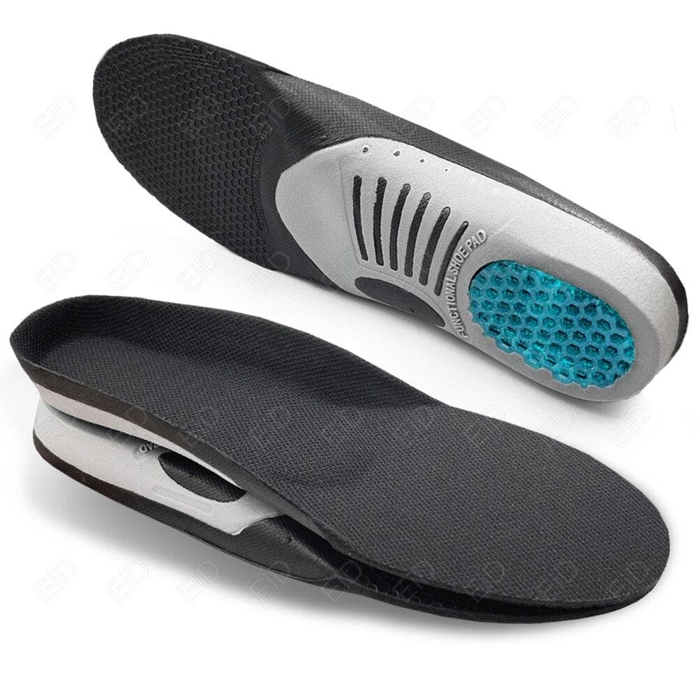 Best Premium Orthotic Gel Insoles Orthopedic Flat Foot Health Sole Pad For Shoes Insert Arch Support Pad For Plantar Fasciitis S EU 35-40 black