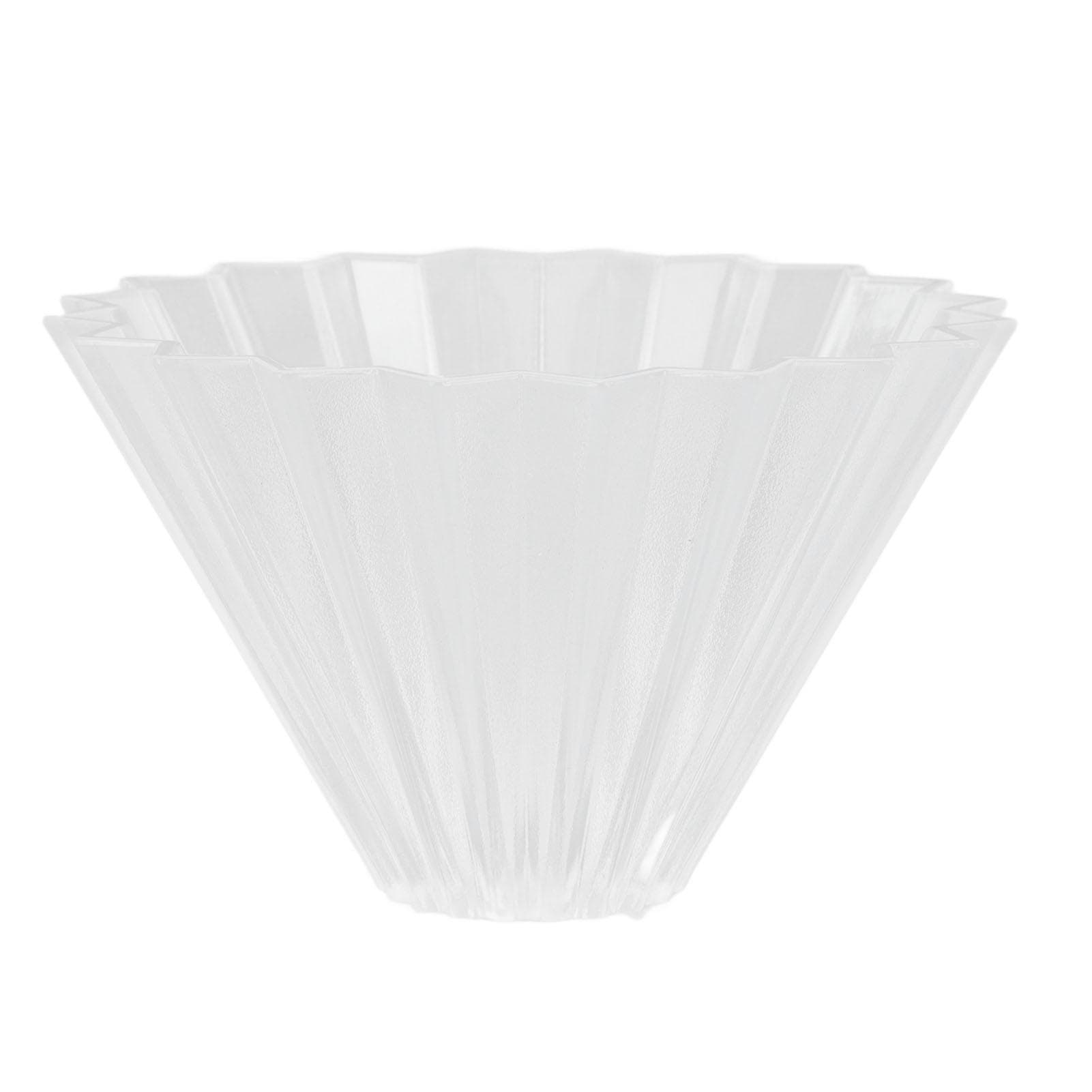 Coffee Filter Cup Resin Conical Reusable Hand Brewed Coffee Dripper Strainer for Kitchen transparent