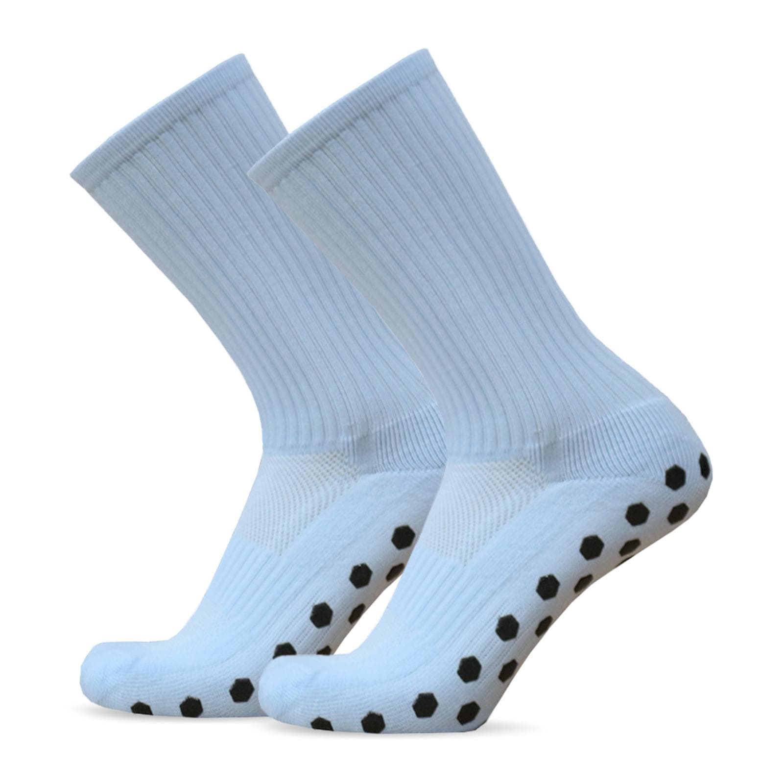 1 Pair Anti Slip Soccer Socks Team Sports Socks Outdoor Fitness Breathable Quick Dry Socks 1 Pair sky blue