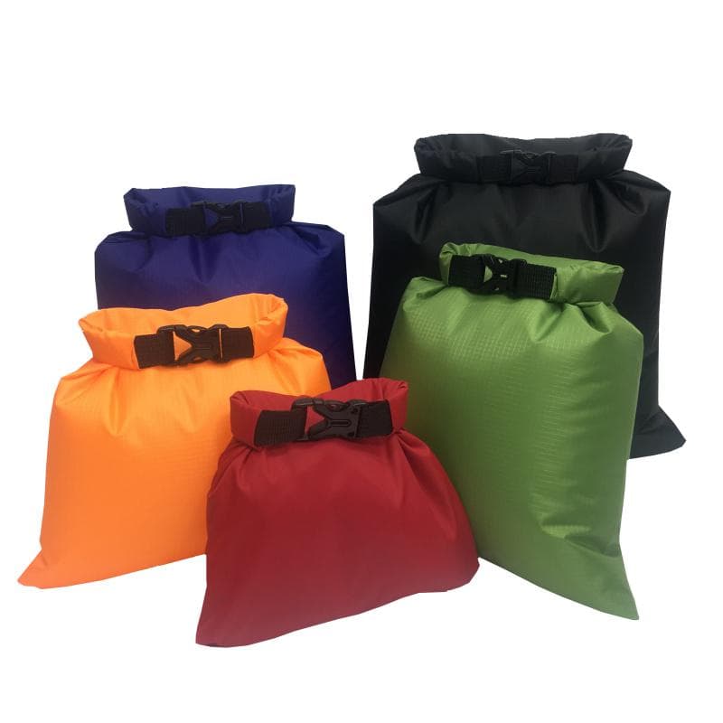 5Pcs Waterproof Dry Bag Outdoor Beach Buckled Storage Sack Travel Drifting Swimming Snorkeling Bags Accessories multicolour