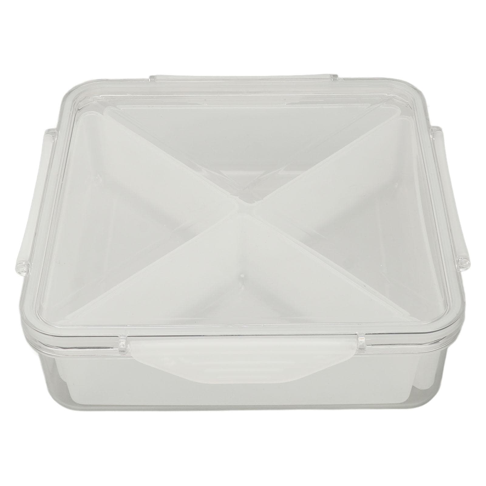 Storage Organizer Box Dividing Design Square Clear Stylish Versatile Nuts Storage Containers with
