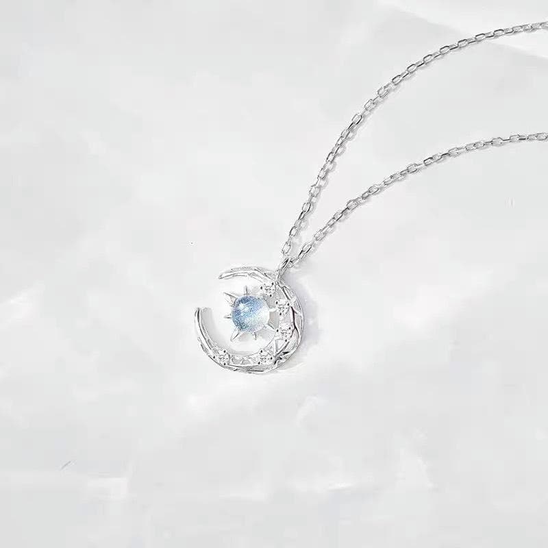 LATS Star Moon Pendant Necklaces for Women Simple Clavicle Chain Fashion Jewelry Accessories
