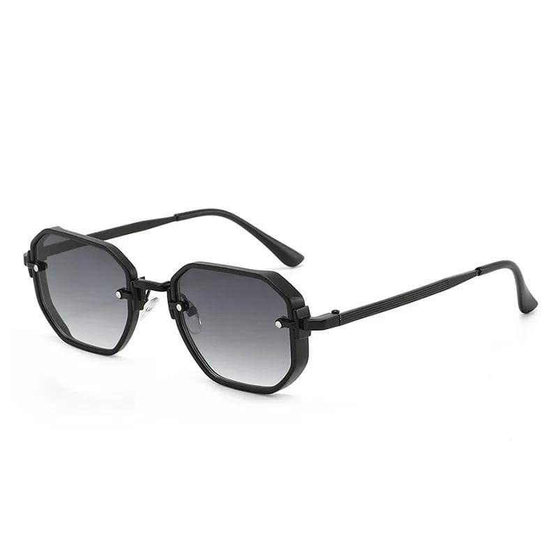 New Retro Punk Metal Sunglasses Minimalist Trendy Street Photography UV400 Resistant Glasses Shades Eyewear