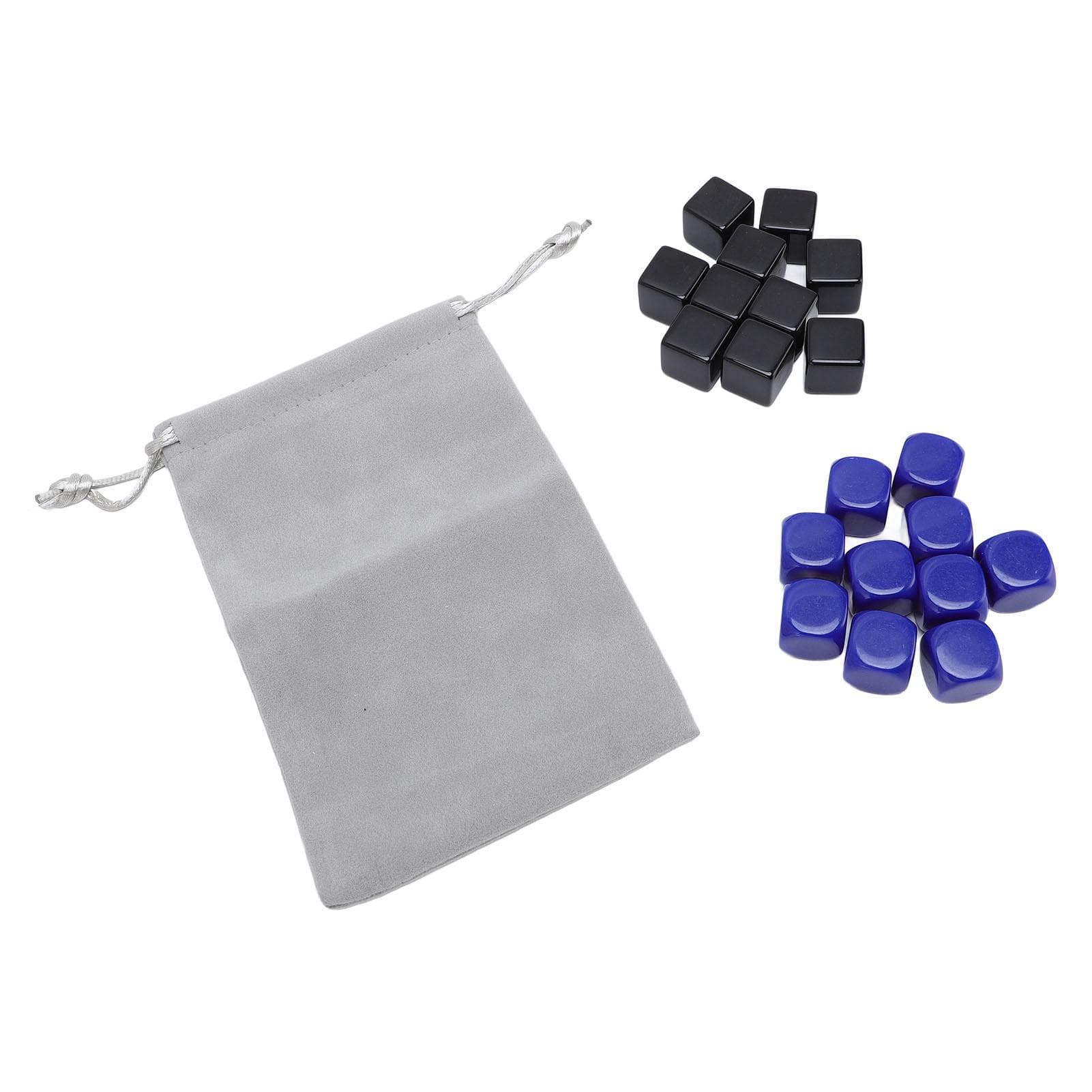 20 Pcs Blank Dice Set 16mm Lightweight Plastic Impact Proof 6 Sided Blank Dice for Board Games