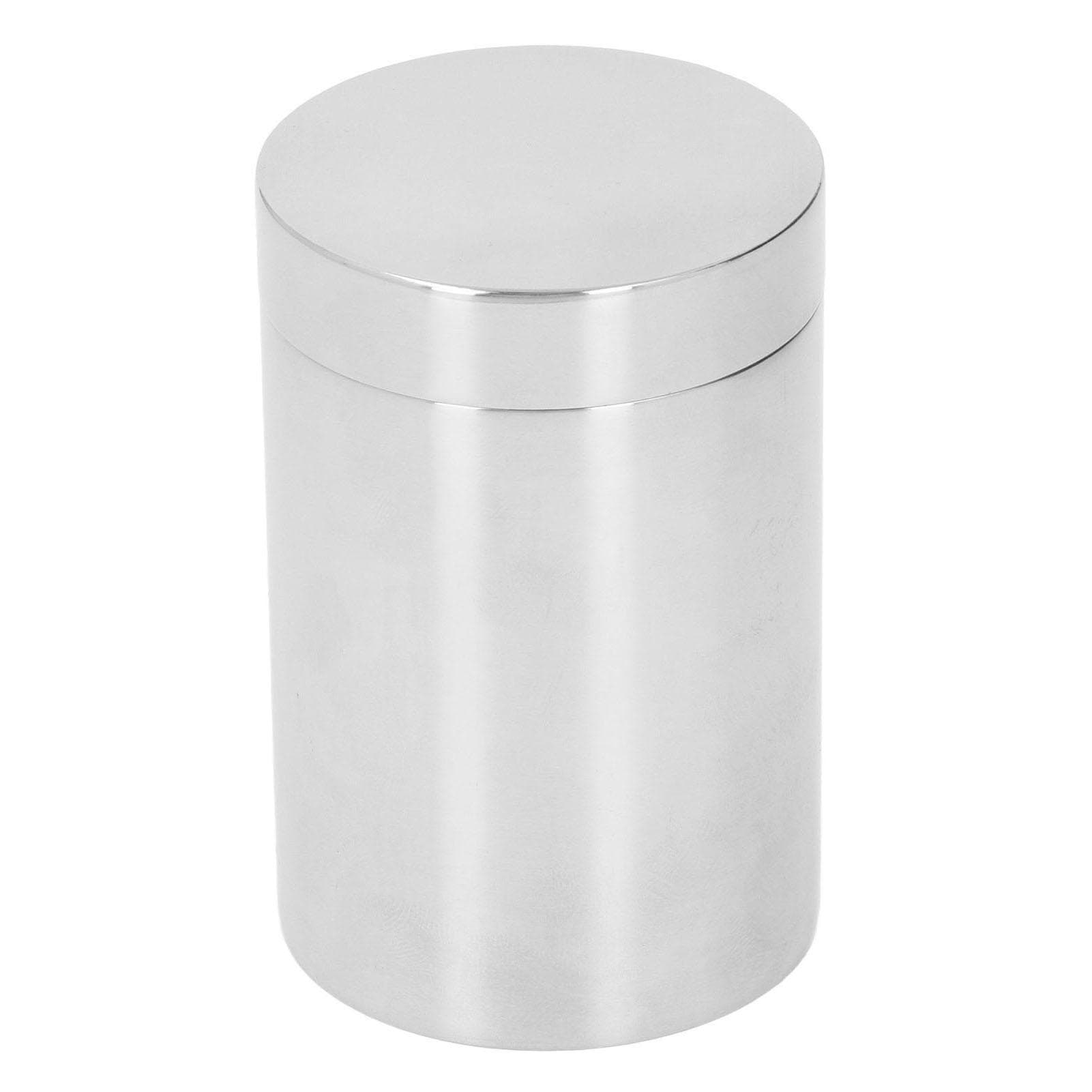 Tea Tin Thickened Round Slick Edge Rugged 304 Stainless Steel Tea Can for Sealing Storage L(for 6.5-9kg)