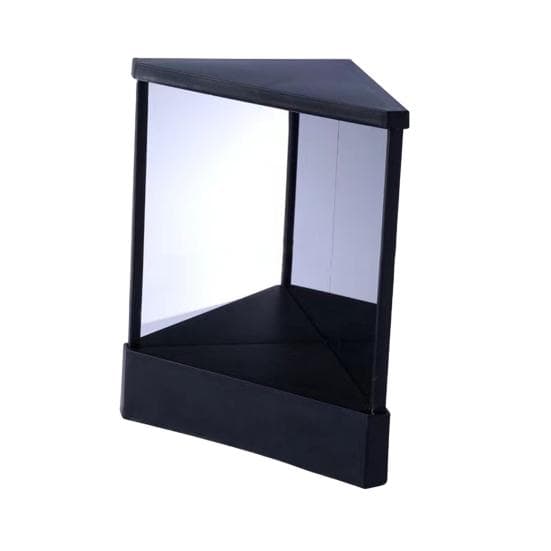 Non-Reversing True Makeup Mirror High Clarity Desktop Vanity Mirror Men Women Precision True Image Inverted Standing Cosmetic Mirror S black