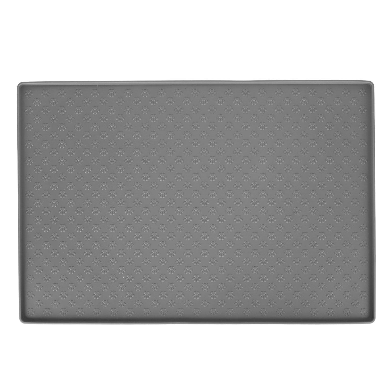 Pet Feeding Mat Silicone Waterproof Safe Raised Edge Slip Resistant Pet Mat for Dog Cat
