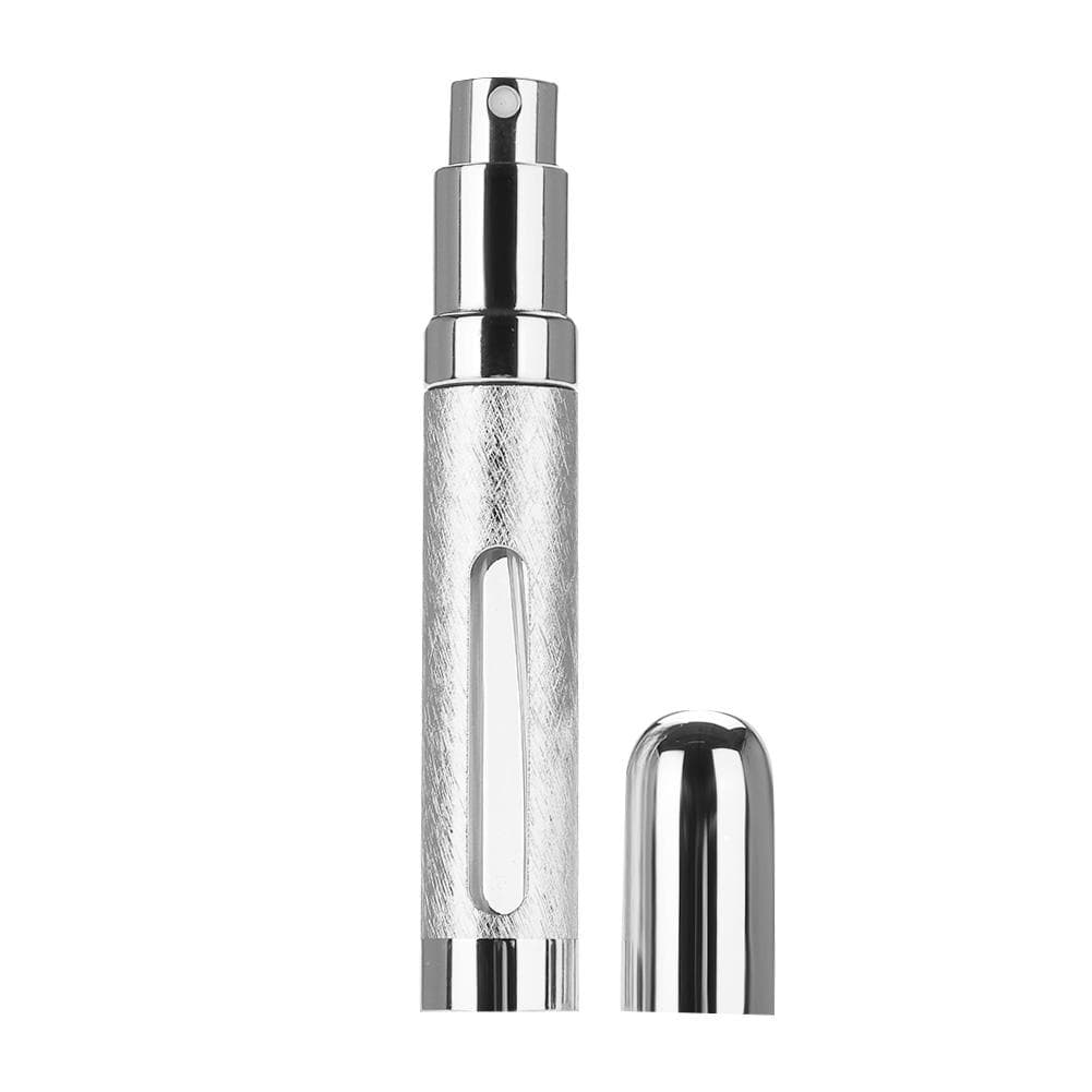 12ml Mini Empty Glass Refillable Perfume Atomizer Bottle Empty Spray Bottle for Outgoing Silver silver