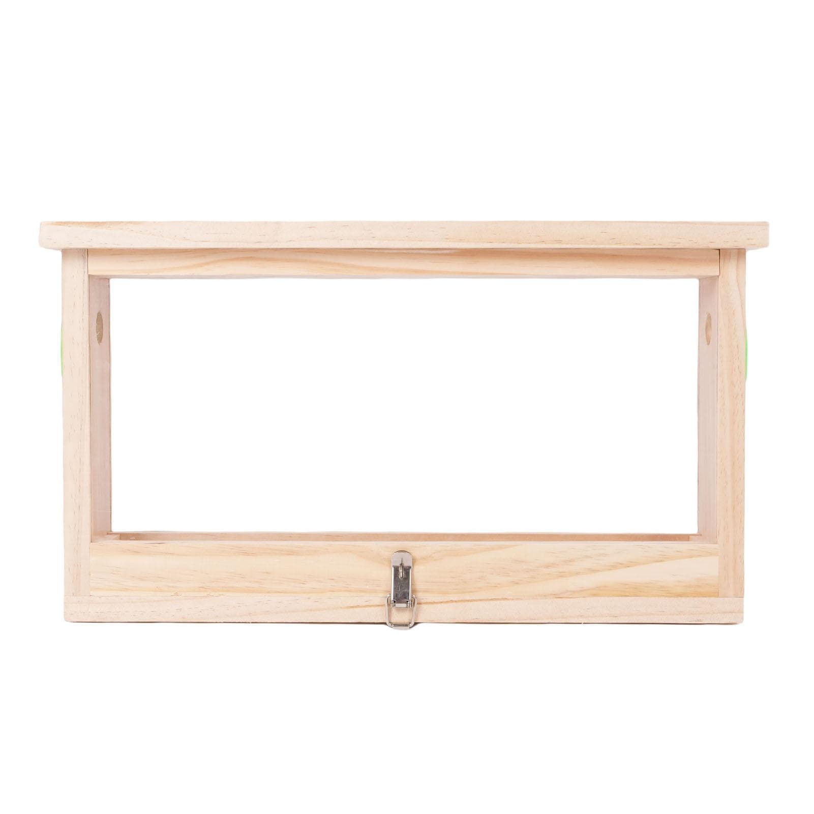 Bee Breeding Box Double Sided Acrylic Board Wooden Bee Hive Observation Box with Vents Beekeeping
