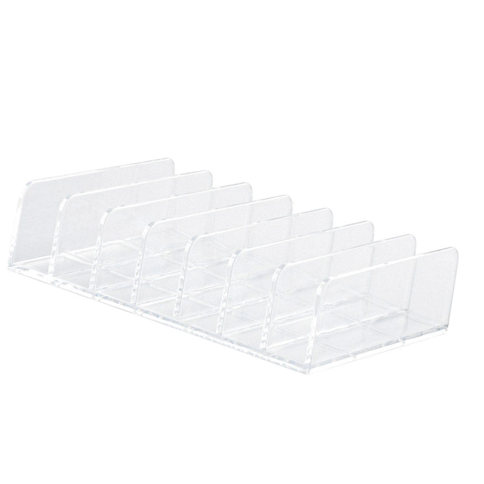 Clear Plastic Makeup Palettes Organizer Divided Sections Cosmetics Stand Rack Holder For Eyeshadows Large