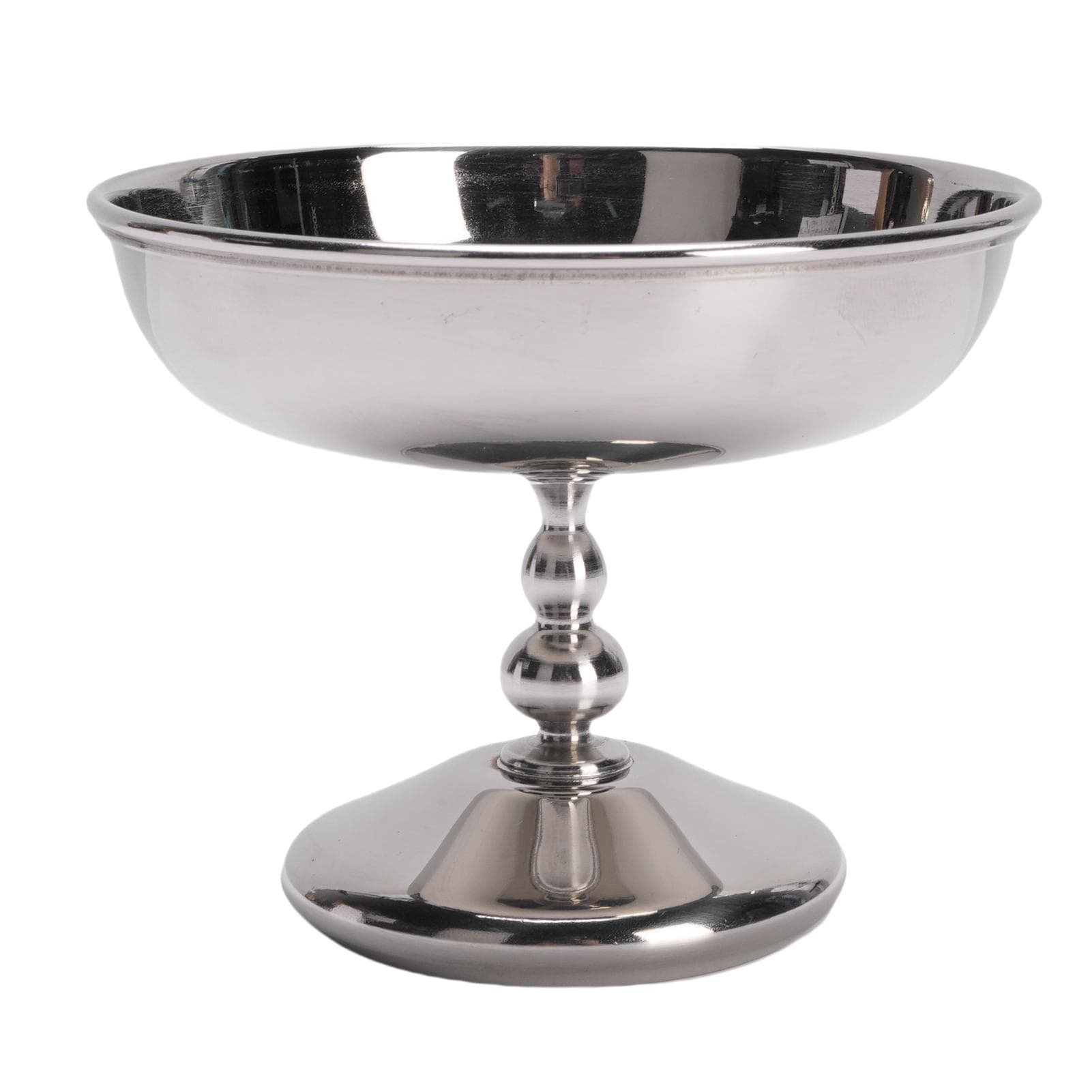 Ice Cream Cup Stainless Steel Serving Dessert Bowl Round Footed Snack Candy Cup for Salad Fruit L(for 6.5-9kg)