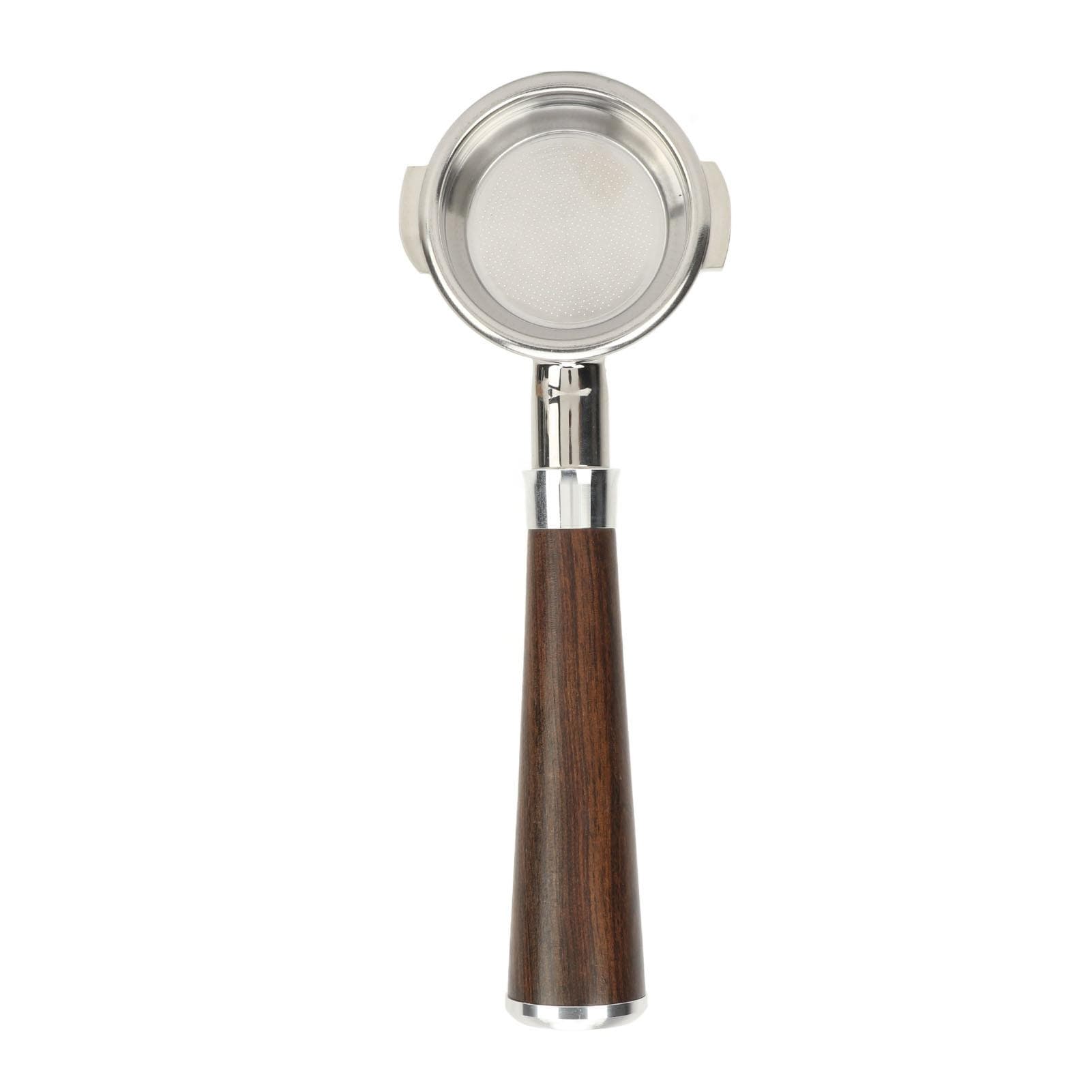 58mm Bottomless Portafilter for Expobar E61 Series Stainless Steel Bottomless Portafilter with Wood L