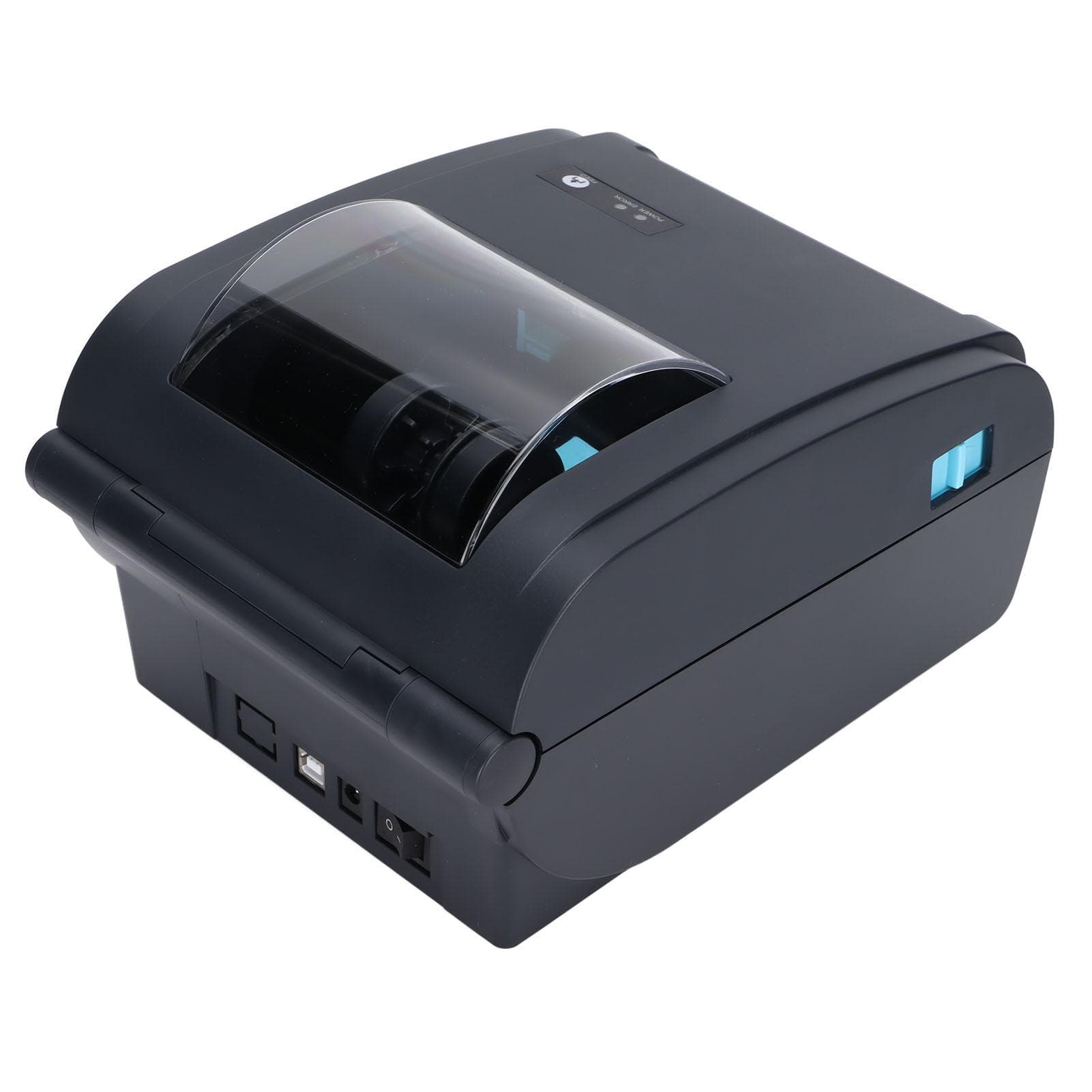 Thermal Label Printer Humanized Open Lid Transparent Paper Warehouse Large Width Label PrinterUS US Plug