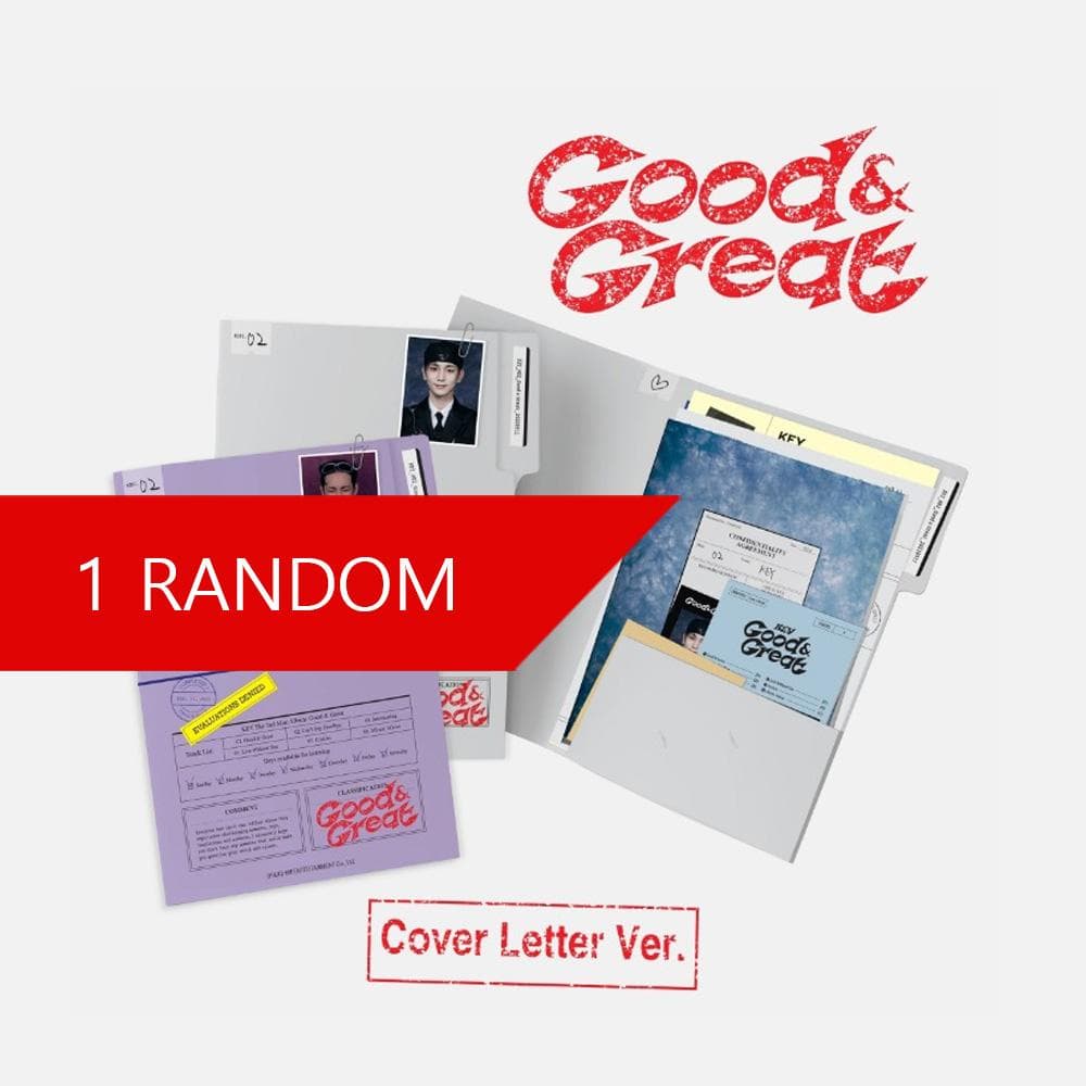 KEY (SHINee) : The 2nd mini Album - Good & Great (Cover Letter Ver.) 1 RANDOM