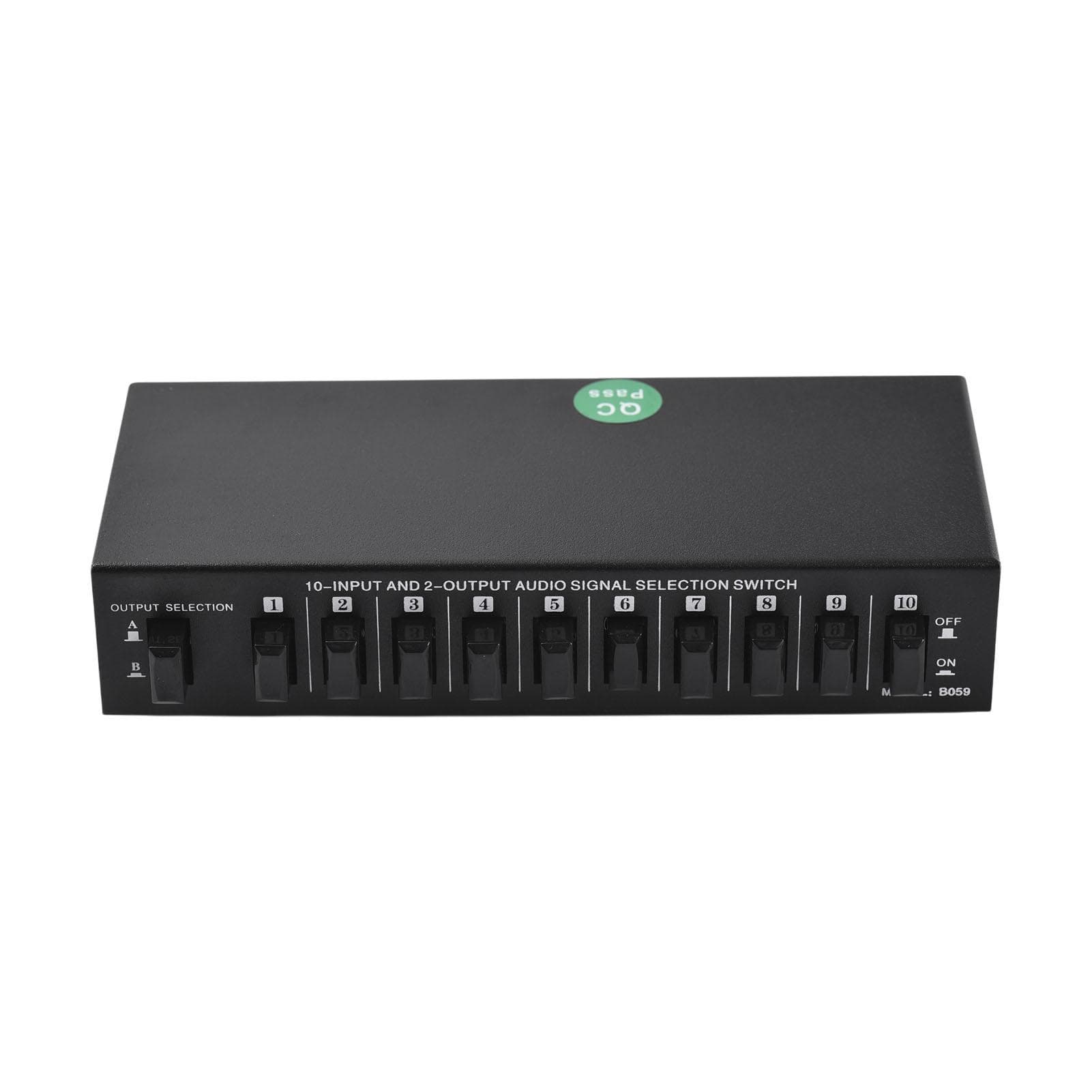 LYNEPAUAIO RCA Audio Video Switcher Selector 10 in 2 Out Or 2 in 10 Out Audio Frequency Signal