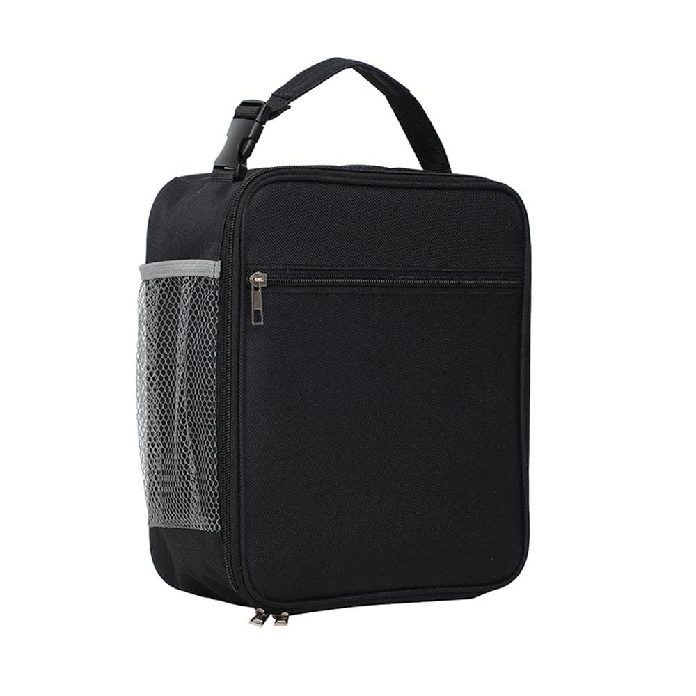Insulated Lunch Bag for Men Women Reusable Lunch Box Portable Cooler Bag Waterproof Large Capacity black