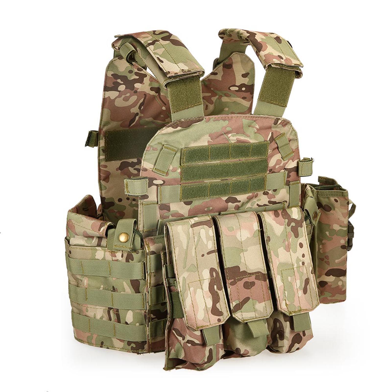 Outdoor Men s Modular Vest Hunting Gear Load Carrier Vest with Hydration Pocket camouflage