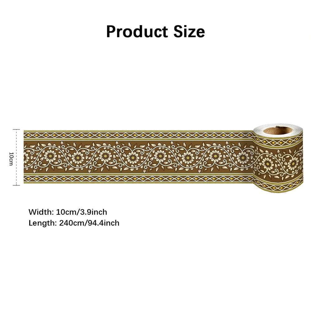 Self Adhesive Wall Skirting Border Line Wallpaper Sticker Home Decor Self-adhesive Waist Line M