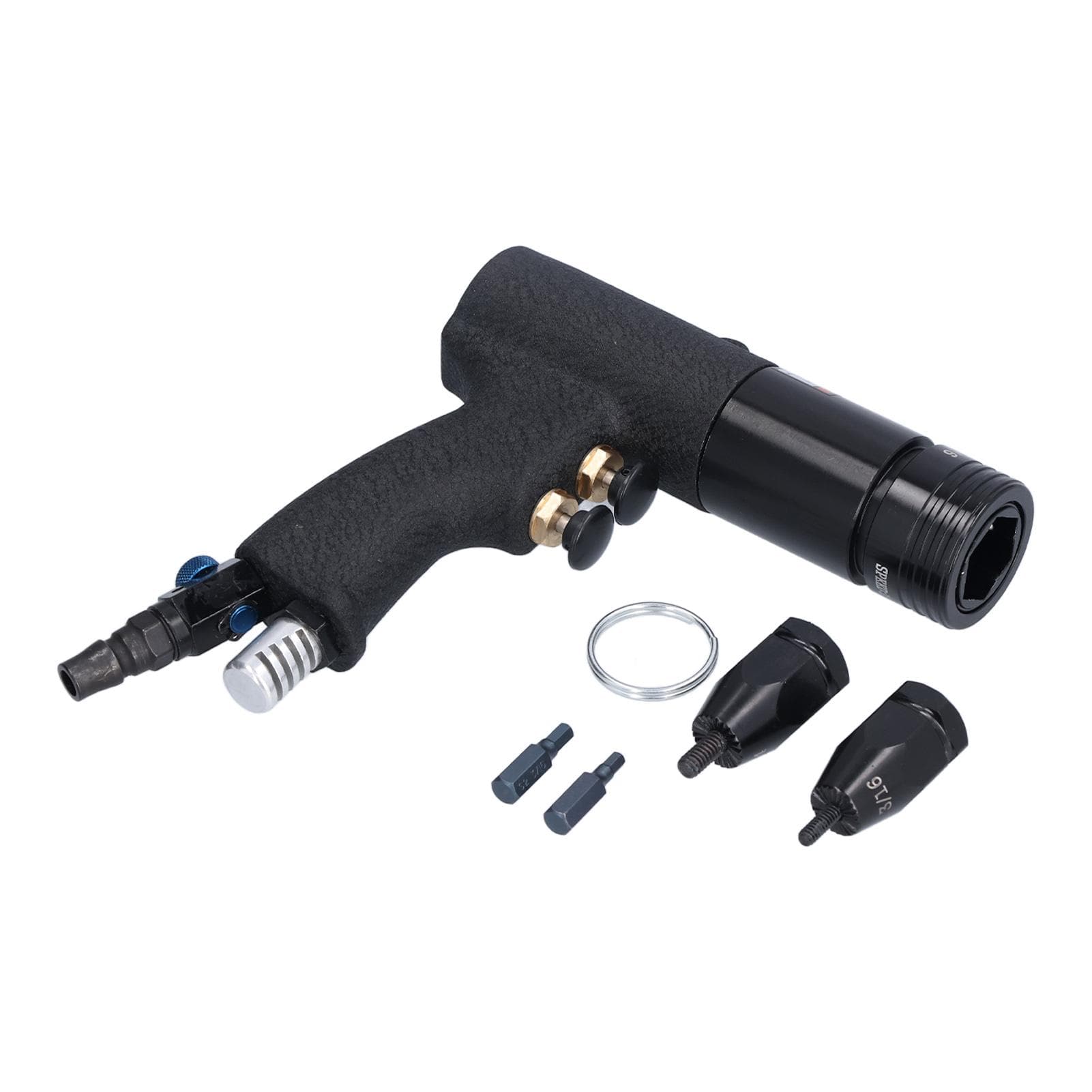 Air Rivet Nut Gun Portable Pneumatic Riveting Machine 316 14 Heads British Standard KV?802BA