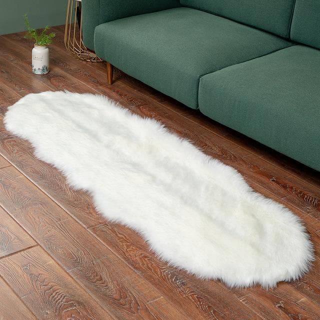 Soft Faux Fur Fluffy Carpet Modern Armchairs For Living Room Decoration Mats Dressing Table Tatami Bedroom Lounge Long Hair Rugs 2.0P Shape 70x180cm