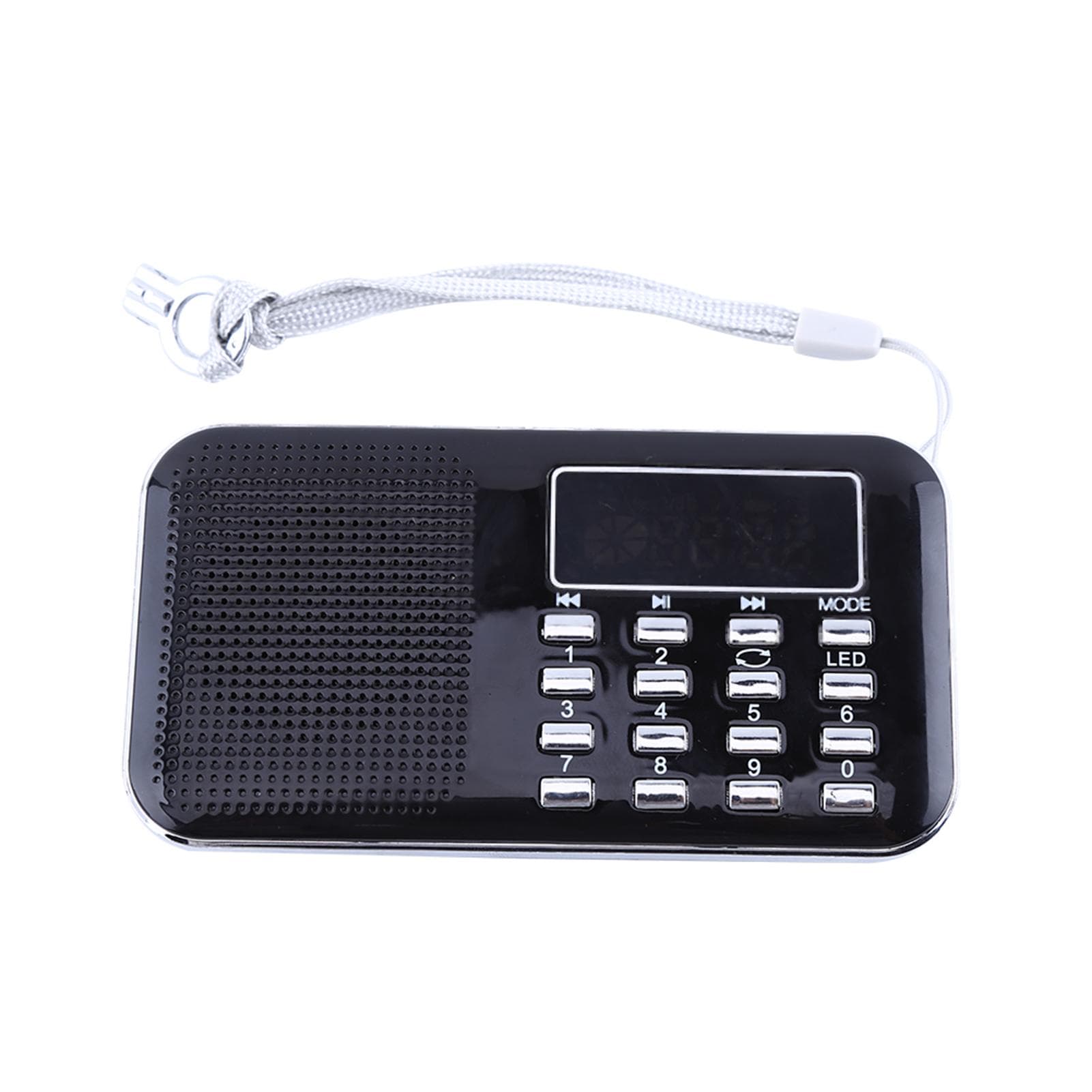 Mini Portable LCD Digital AMFM Radio Stereo o Speaker Music Player USB Micro SD TF Card
