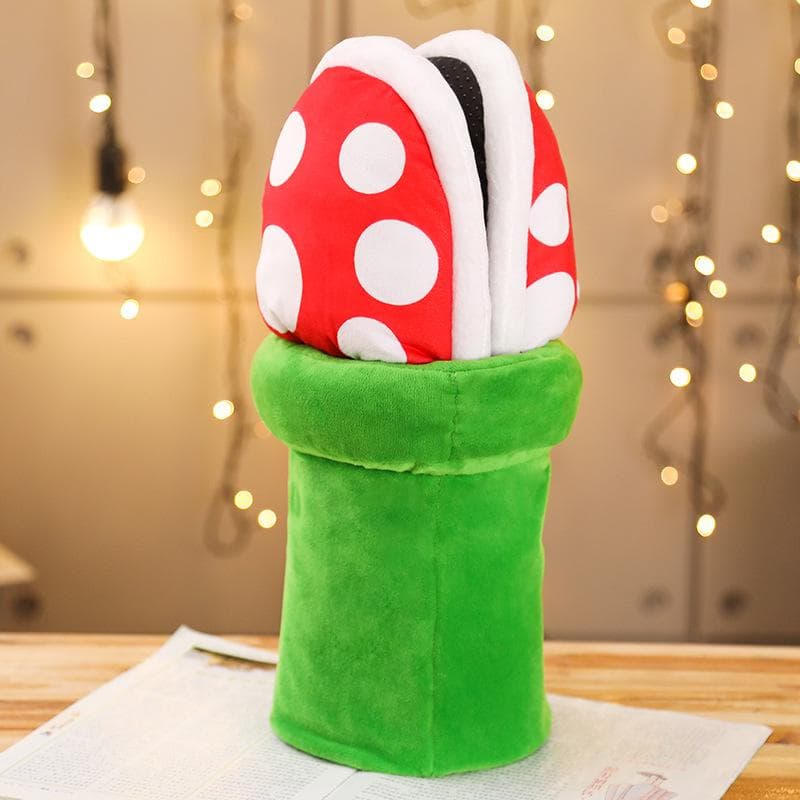 Mochen toys plush toy cannibal flower slippers Mario cannibal flower doll doll storage box