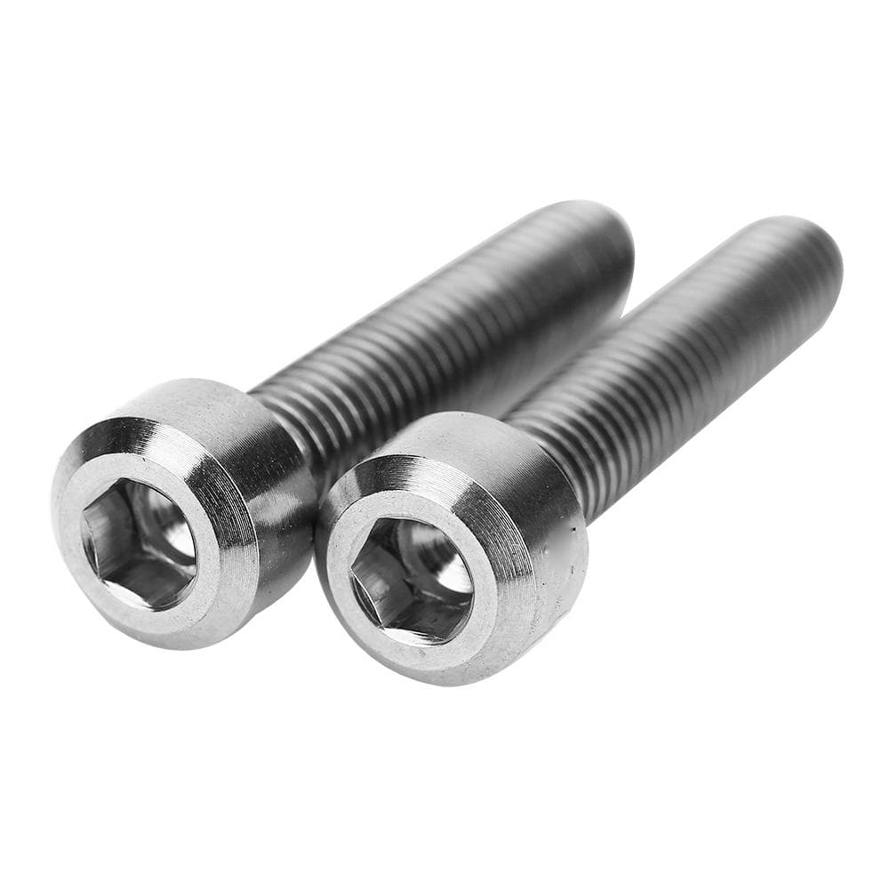 2pcsset M5x25mm Titanium Alloy Bicycle Brake Handle Fixed Bolts Mountain Bike Screws (gold)