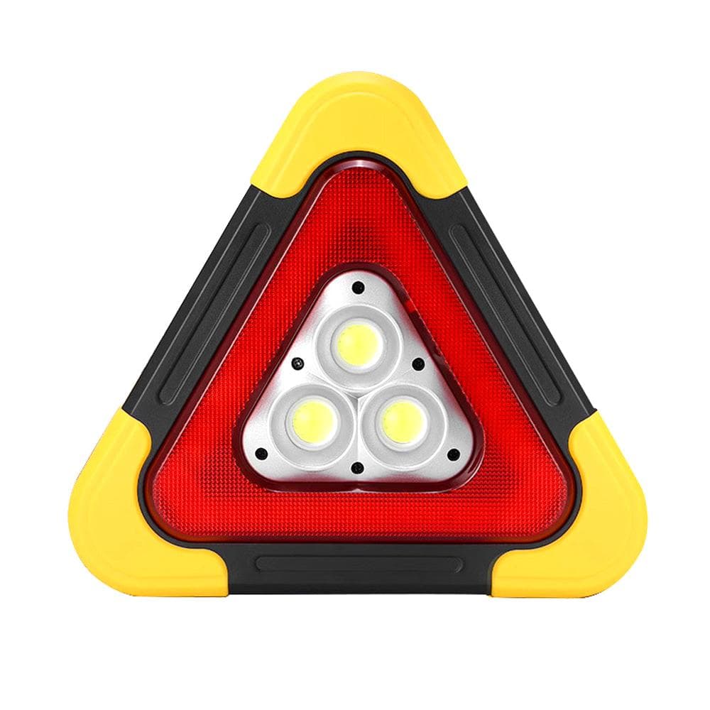 Multifunctional Car Emergency Triangular Roadside Warning Light Solar Warning Light Foldable multicolour
