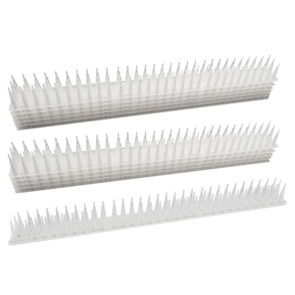 12 Pcs Anti Bird Thorn Bird Repellent Anti Cat Dog Climbing Wall Window Railing Garden Fence white