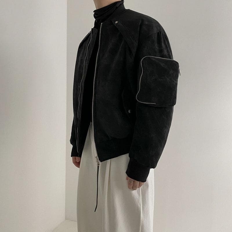 Retro Suede Jacket Cotton Coat Men's Korean Style Loose Cotton Coat Winter Thickened Cotton Jacket Work Jacket 2XL