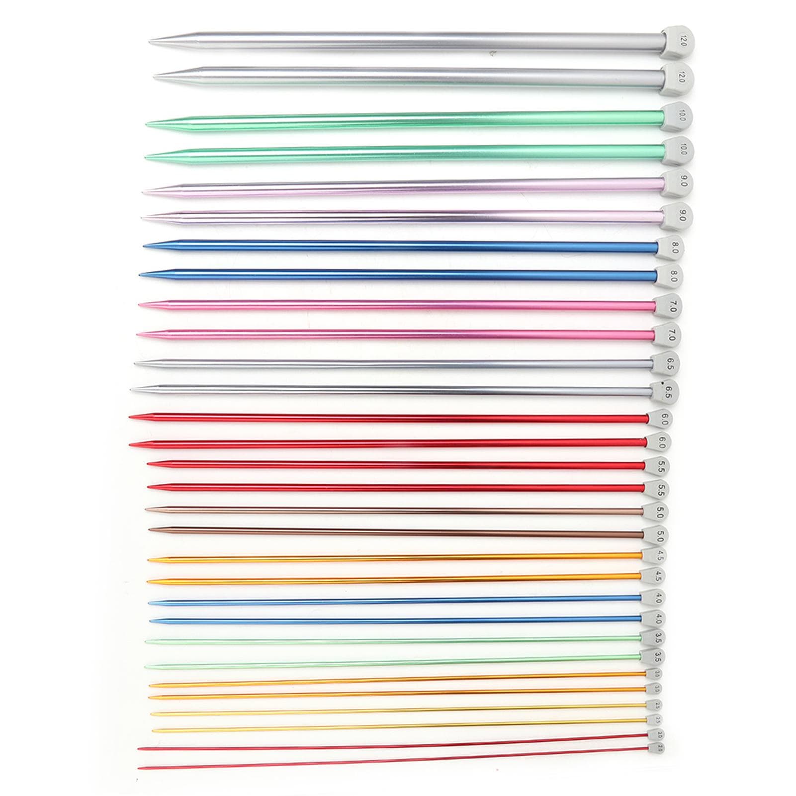 Colorful Oxidized Sweater Yarn Needle DIY Hand Knitting Tool Bar Needle Set 15 Pairs