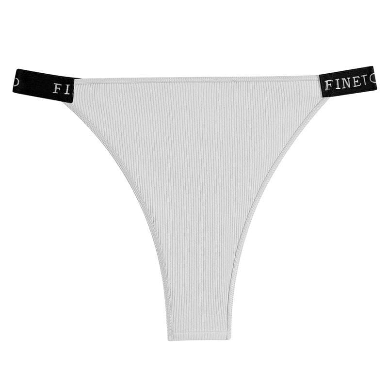 All of Me Women Panty Cotton Briefs Sexy Panties Thong Underwear Solid Color Intimates Lingerie for Woman L light khaki