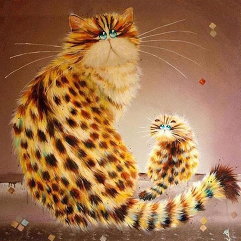 Diy Diamond Painting Cat Broderie Diamond Cartoon Diamond Cross Stitch 30x30CM
