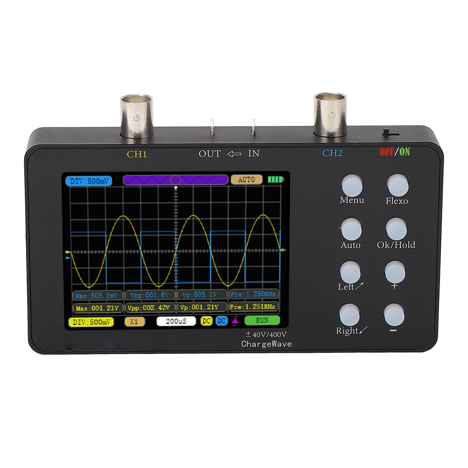 Digital Oscilloscope 2 Channels 50M Sampling Rate Portable Handheld Tablet Oscilloscope