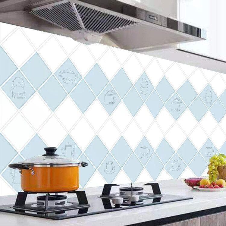 Oil-proof Kitchen Stove Sticker Self Adhesive Wallpapers Waterproof High Temperature Resistant Kitchen Decoration Contact Paper 60cm x 300cm