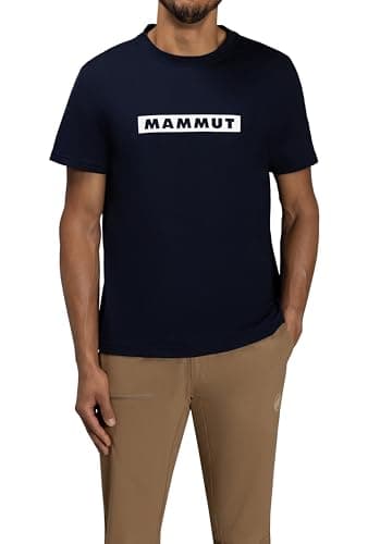 Mammut QD Logo Print T-Shirt, Asian Fit, Men's, AF Men's, 1017-02012, Marine, PRT2