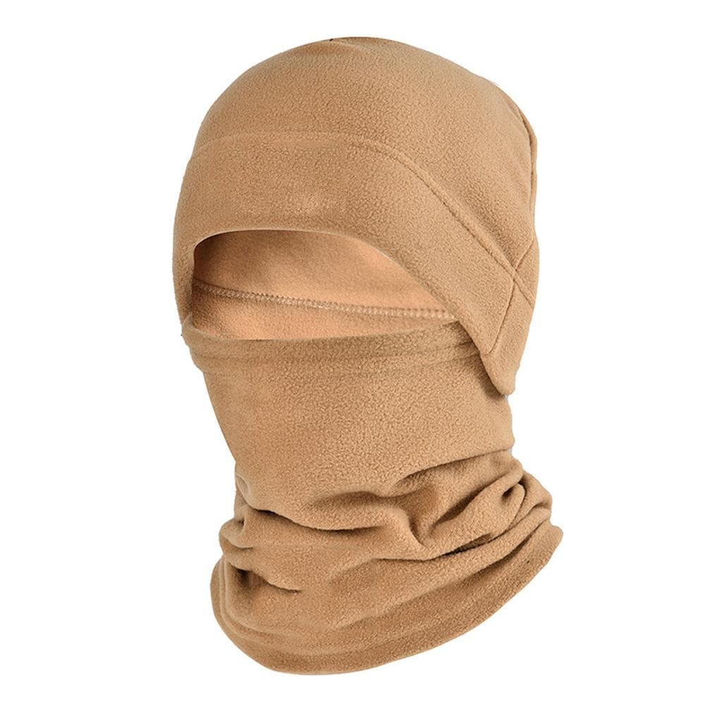 Winter Outdoor Cycling Polar Fleece Warm Face Mask Windproof Ski Hat Scarf Neck Warmer khaki