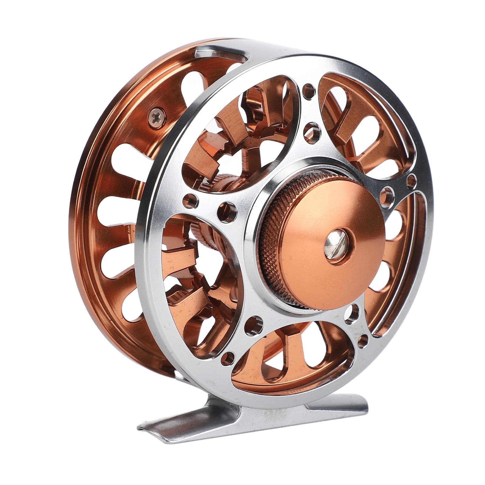 Double Color 56 Fly Reels CNC Machined Aluminium Alloy 3 Bearing Fly Fishing Wheel for Outdoor