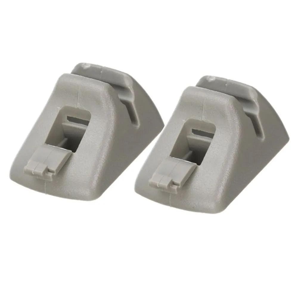 Pair Grey Sun Visor Retainer Clip For Ford Focus 2000 2001 2002 2003 2004 2.3L