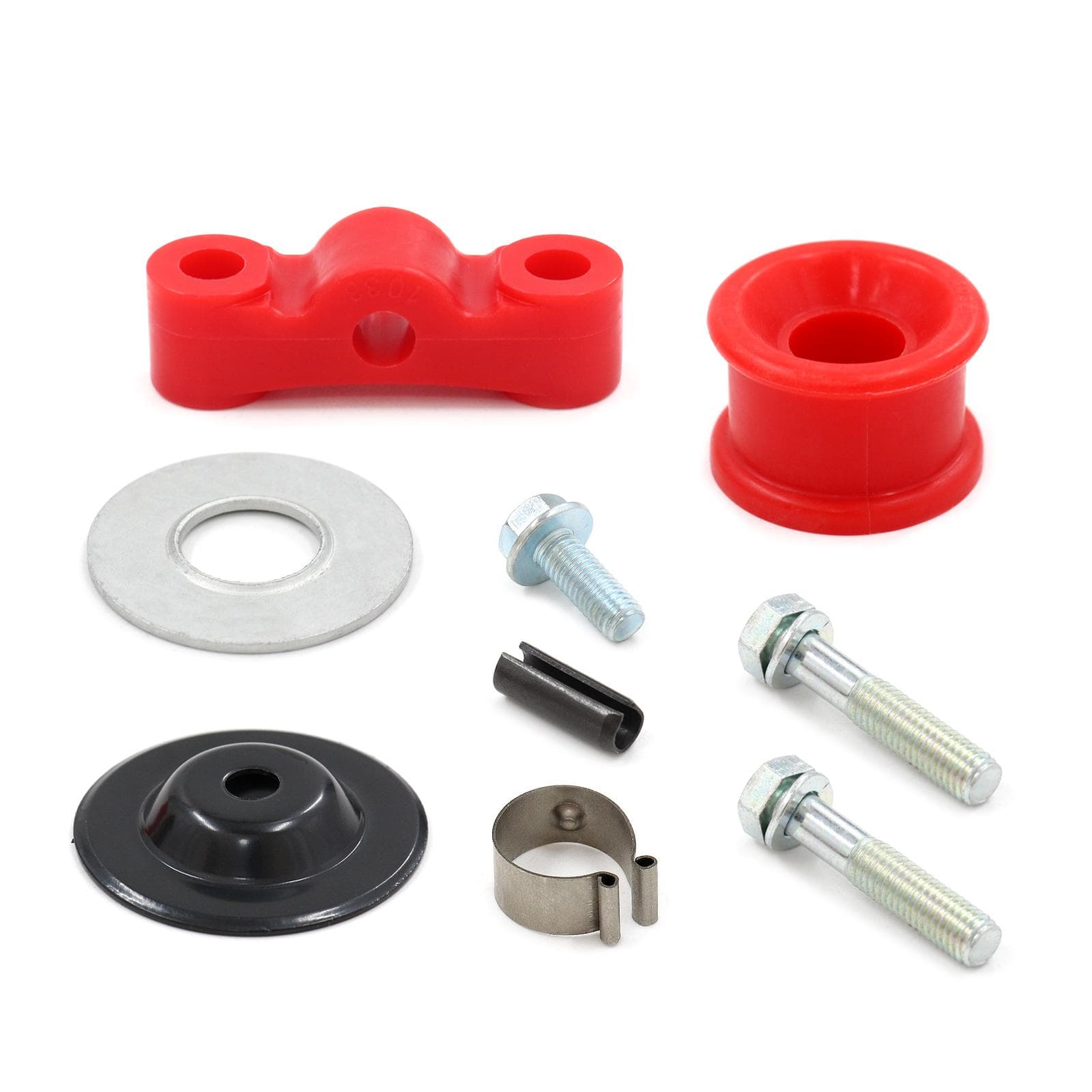 Red Shift Linkage Bushings Kit With Pin, C-Clip Bolt Replacement for Acura Integra Honda Civic/Crx multicolour
